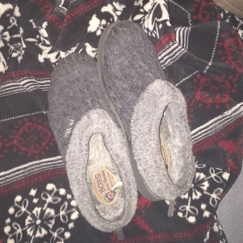 Bob’s sweater slippers by Skechers